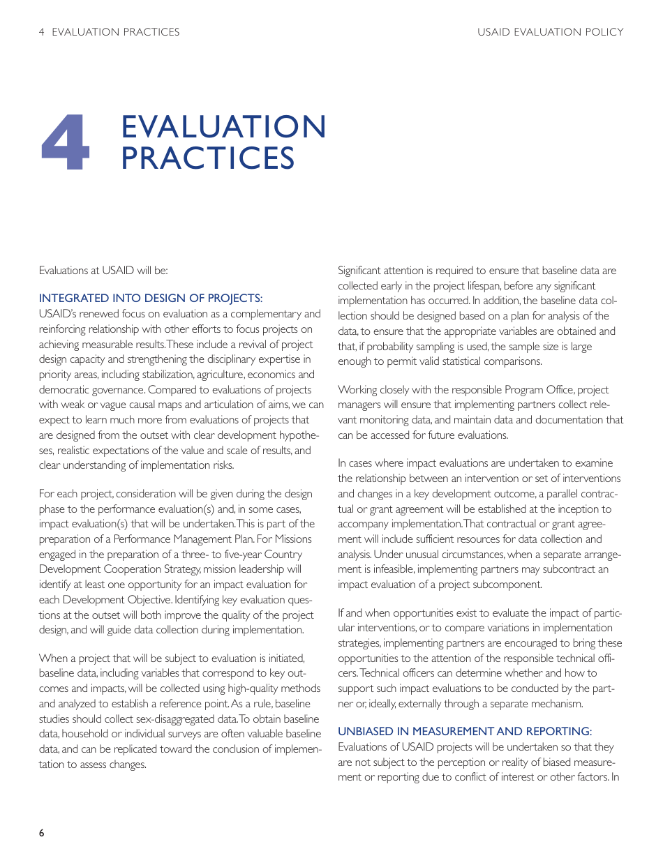 Usaid Evaluation Policy, Page 12