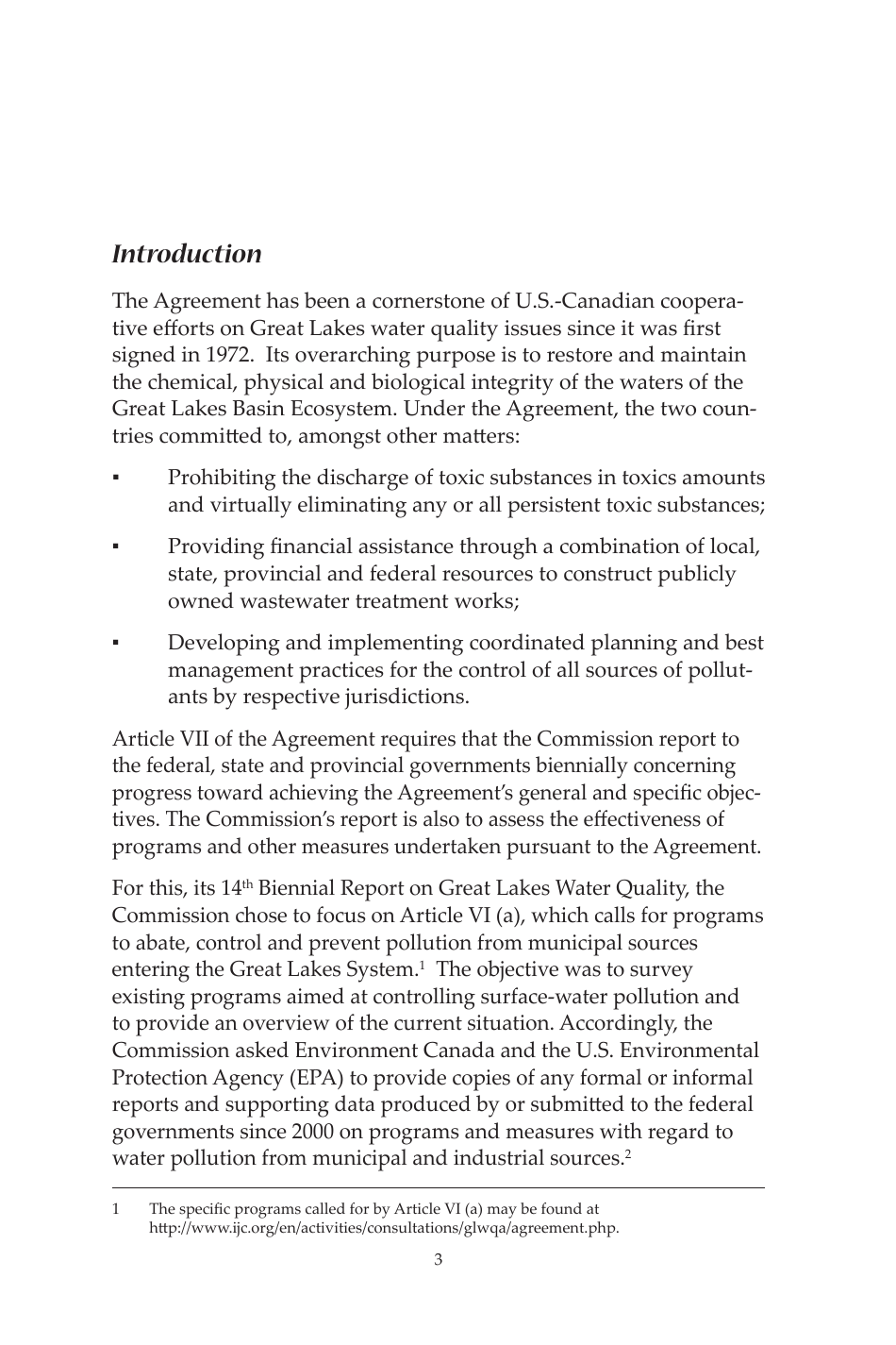 14th Biennial Report on Great Lakes Water Quality - International Joint Commission United States and Canada, Page 10