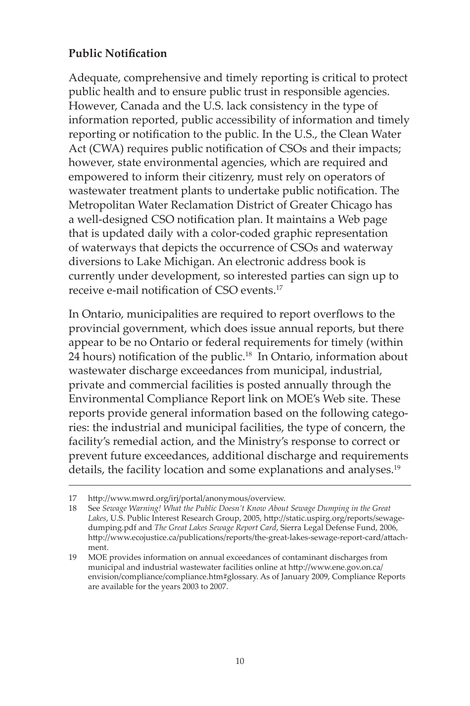 14th Biennial Report on Great Lakes Water Quality - International Joint Commission United States and Canada, Page 17