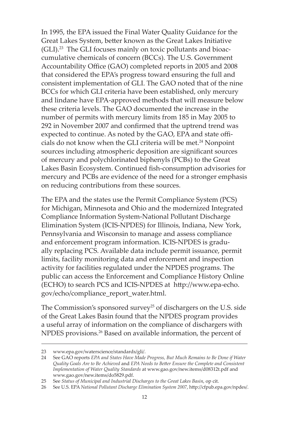14th Biennial Report on Great Lakes Water Quality - International Joint Commission United States and Canada, Page 19