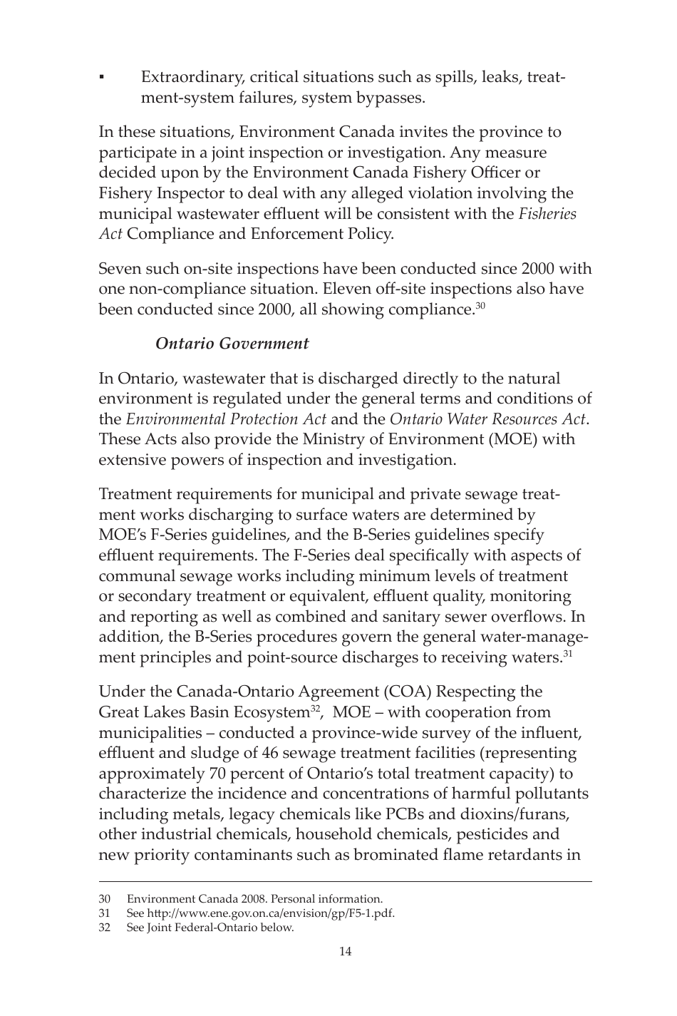 14th Biennial Report on Great Lakes Water Quality - International Joint Commission United States and Canada, Page 21