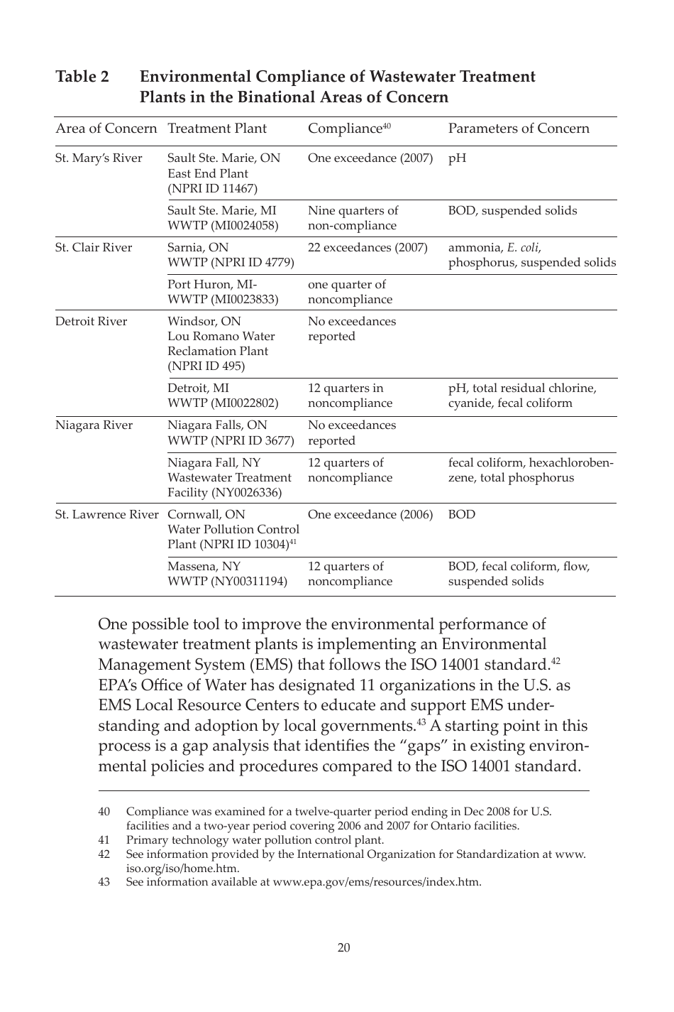 14th Biennial Report on Great Lakes Water Quality - International Joint Commission United States and Canada, Page 27