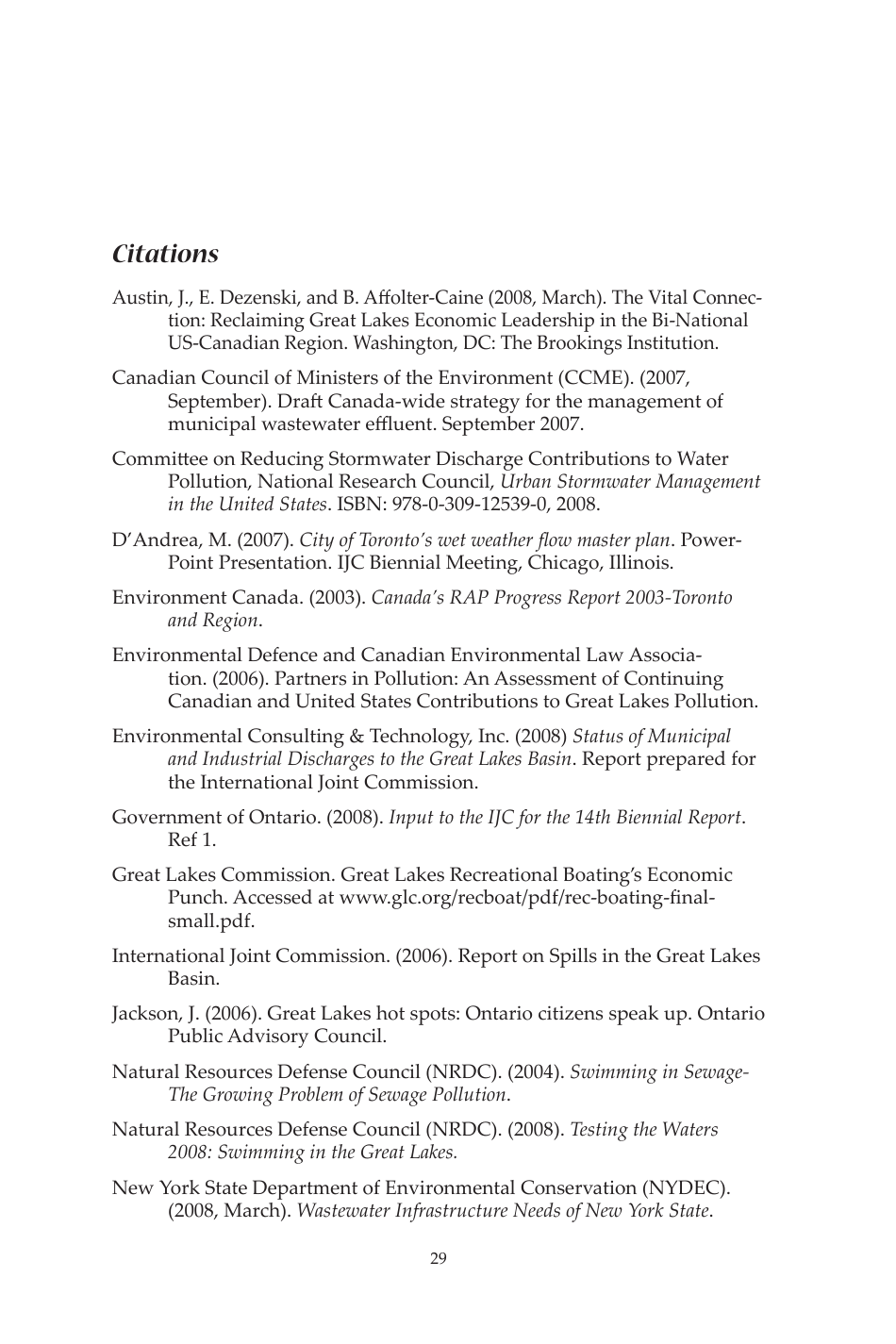 14th Biennial Report on Great Lakes Water Quality - International Joint Commission United States and Canada, Page 36
