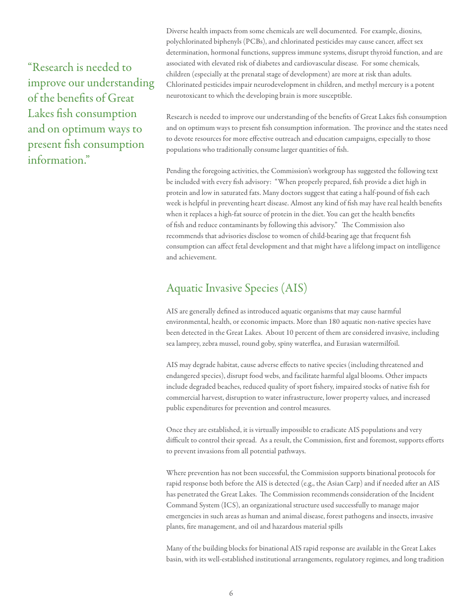 15th Biennial Report on Great Lakes Water Quality - International Joint Commission United States and Canada, Page 10