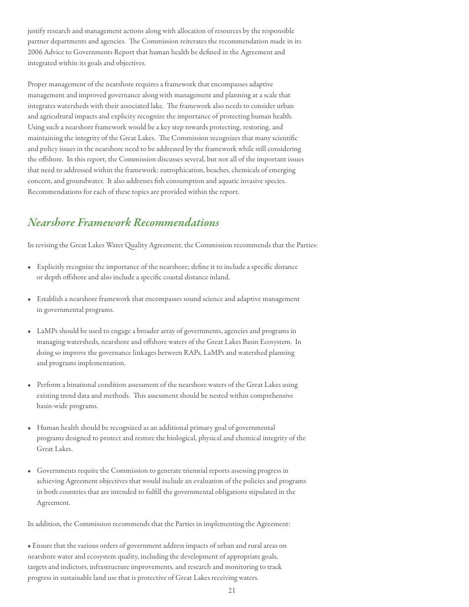 15th Biennial Report on Great Lakes Water Quality - International Joint Commission United States and Canada, Page 25