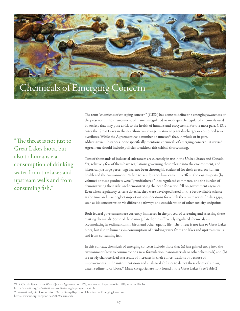 15th Biennial Report on Great Lakes Water Quality - International Joint Commission United States and Canada, Page 41