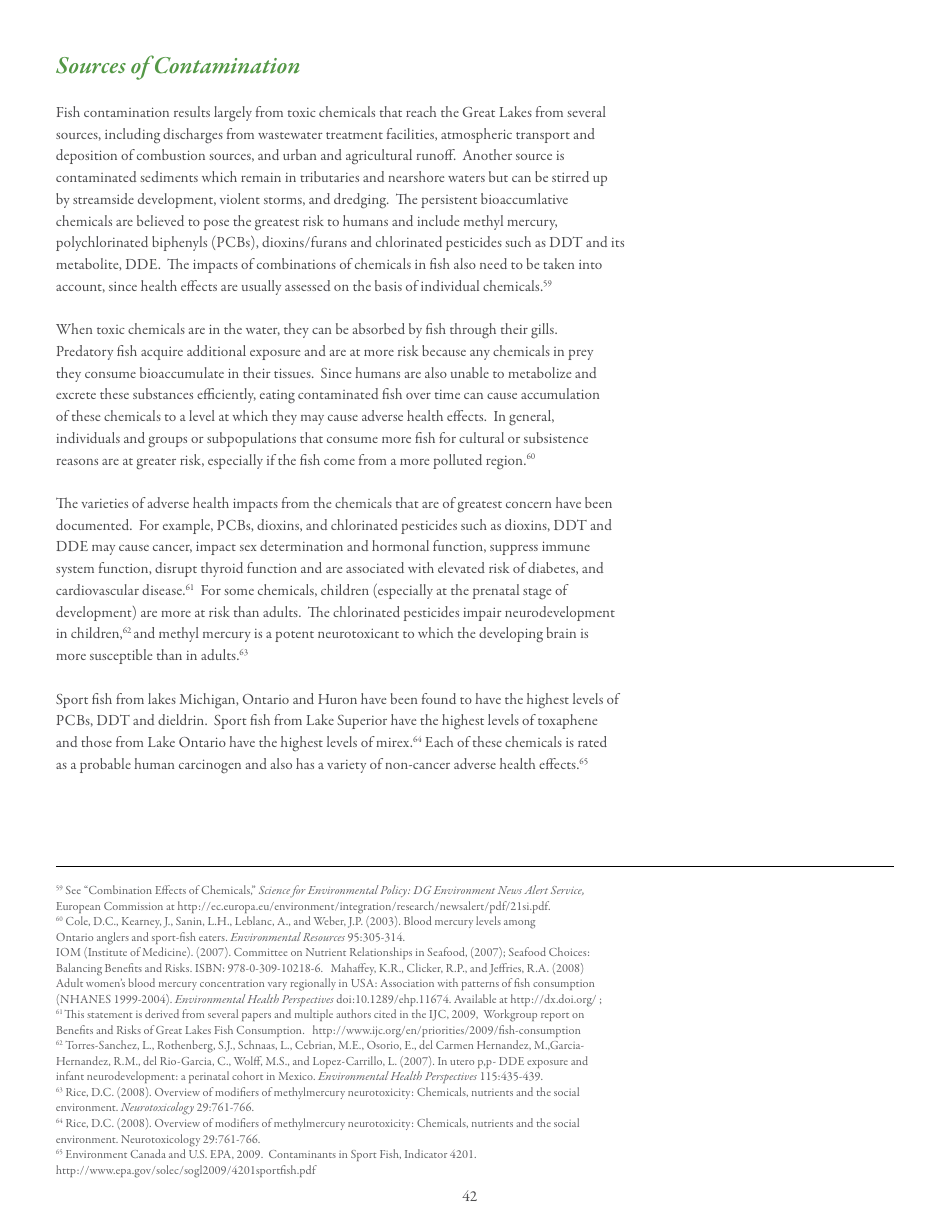 15th Biennial Report on Great Lakes Water Quality - International Joint Commission United States and Canada, Page 46