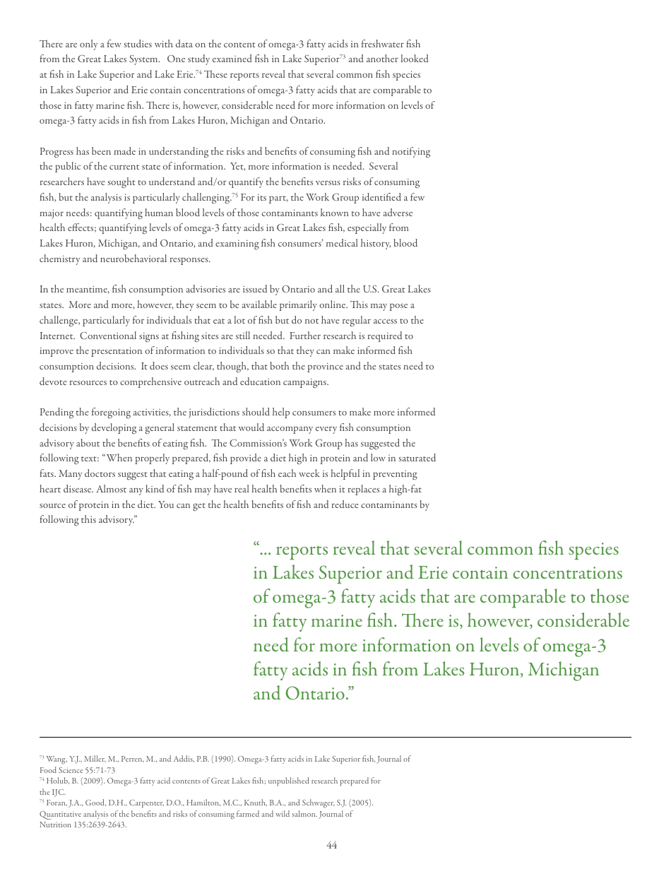 15th Biennial Report on Great Lakes Water Quality - International Joint Commission United States and Canada, Page 48