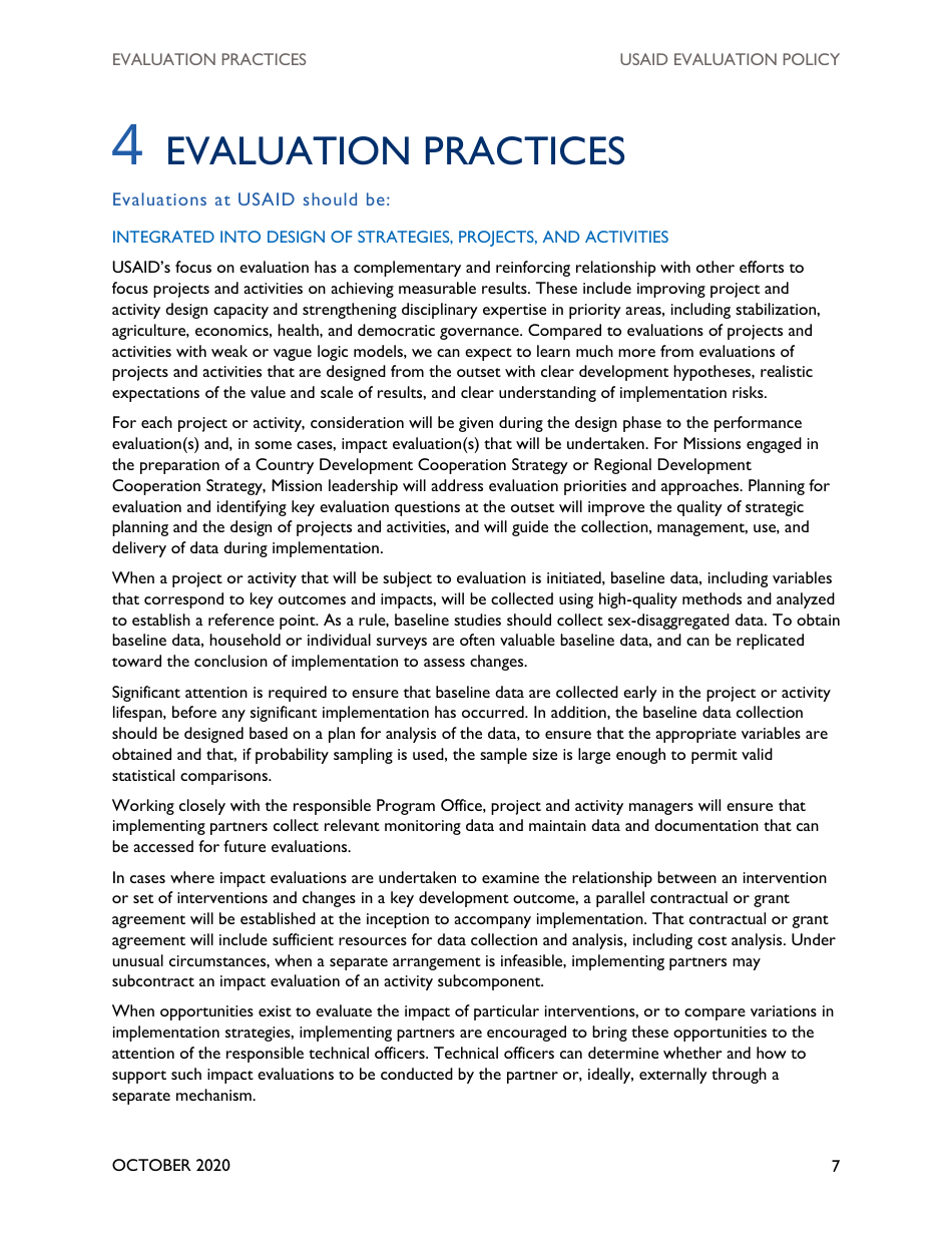 Usaid Evaluation Policy, Page 12