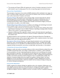 Usaid Evaluation Policy, Page 17