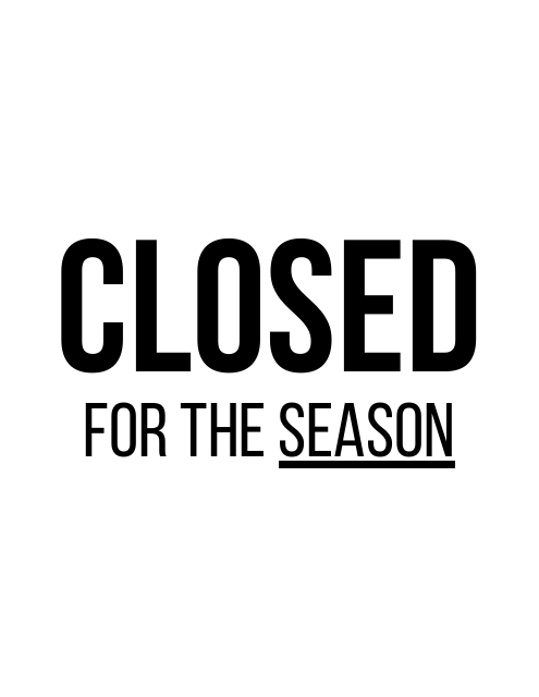 Closed Sign Template - Season