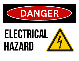 Document preview: Danger Sign Template - Electrical Hazard