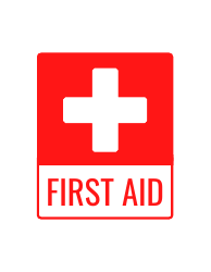 Document preview: First Aid Sign Template
