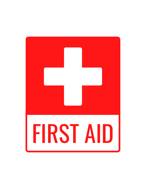 First Aid Sign Template