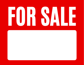 Document preview: For Sale Sign Template - Blank
