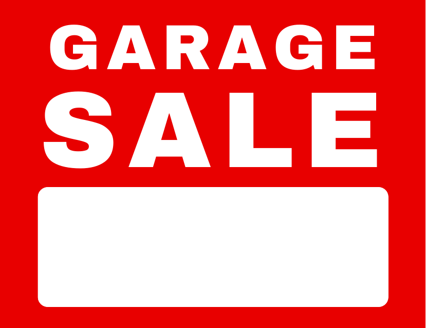 For Sale Sign Template - Garage