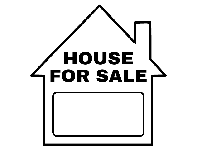 For Sale Sign Template - House