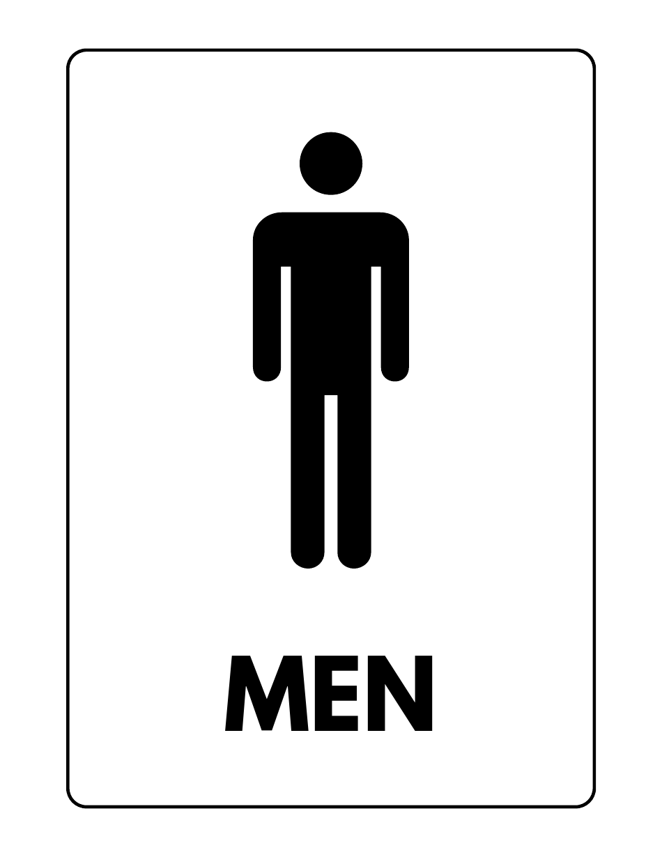 Bathroom Sign Template - Men Restroom Download Printable PDF ...