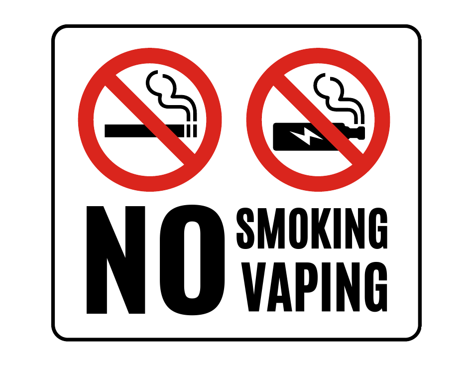 No Smoking Sign Template - Smoking and Vaping Prohibited