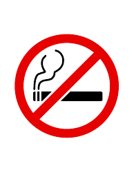 Document preview: No Smoking Sign Template - White