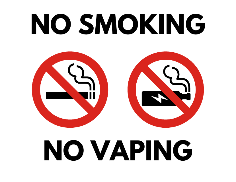 No Smoking Sign Template - Big