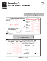 Document preview: Instructions for Form DR-PPW Florida Prepaid Wireless Fee Return - Florida