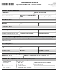 Form DR-26S Application for Refund - Sales and Use Tax - Florida