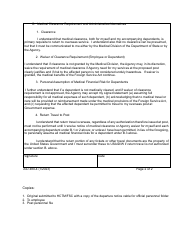 Form AID480-4 Overseas Return Certificate, Page 2