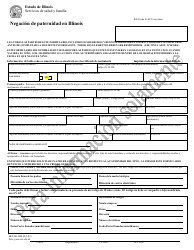 Document preview: Formulario HFS3416DS Negacion De Paternidad En Illinois - Illinois (Spanish)