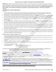 Formulario HFS3416DS Negacion De Paternidad En Illinois - Illinois (Spanish), Page 2