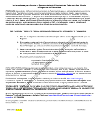 Formulario HFS3416ES Anulacion Del Reconocimiento Voluntario De Paternidad De Illinois O Negacion De La Paternidad - Illinois (Spanish), Page 2