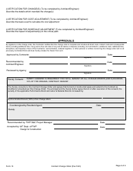 Form 13 Contract Change Order - Montana, Page 2