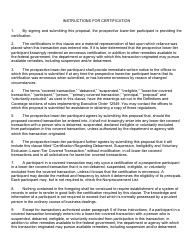 Certification Regarding Debarment, Suspension, Ineligibility and Voluntary Exclusion - Montana, Page 2