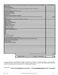 Form 117 Architect/Engineer Fee Proposal - Montana, Page 2