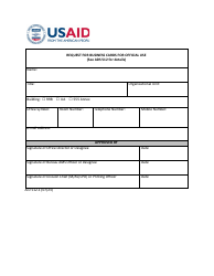 Document preview: Form AID512-1 Request for Business Cards for Official Use