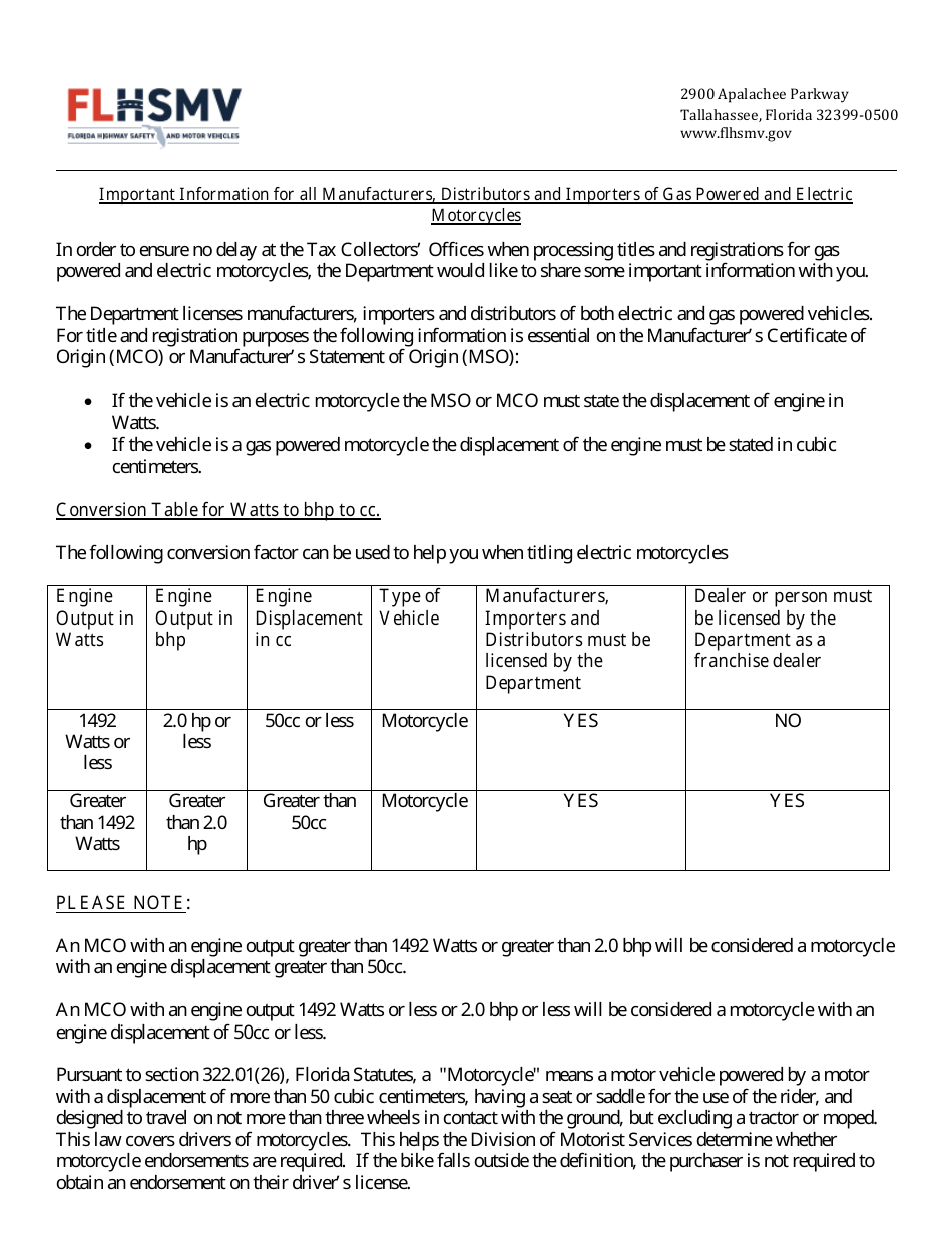 Form HSMV84256 Application for a License as a Motor Vehicle or Recreational Vehicle Manufacturer, Importer, or Distributor or a Mobile Home Manufacturer - Florida, Page 14