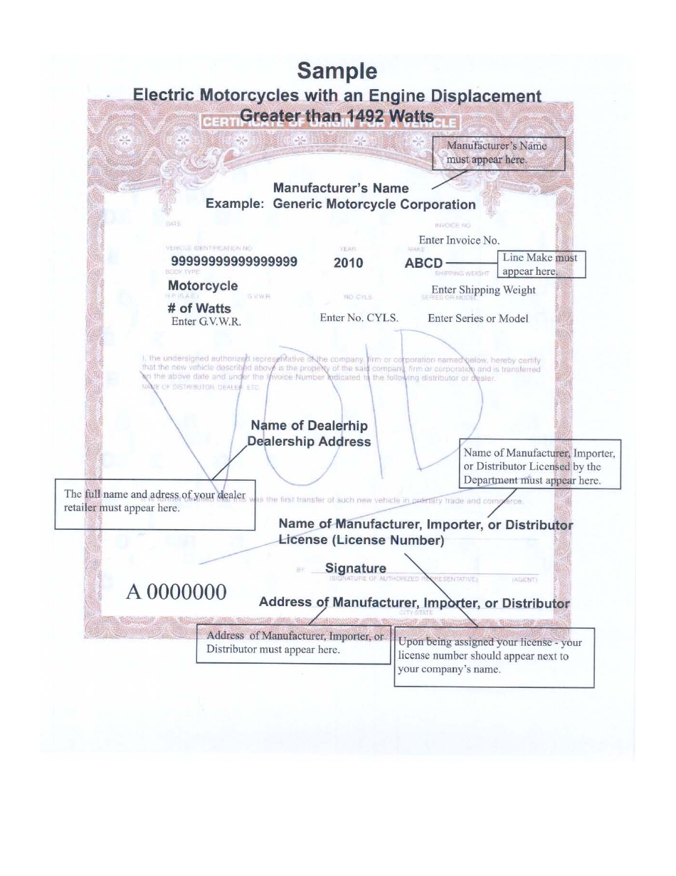 Form HSMV84256 Application for a License as a Motor Vehicle or Recreational Vehicle Manufacturer, Importer, or Distributor or a Mobile Home Manufacturer - Florida, Page 17
