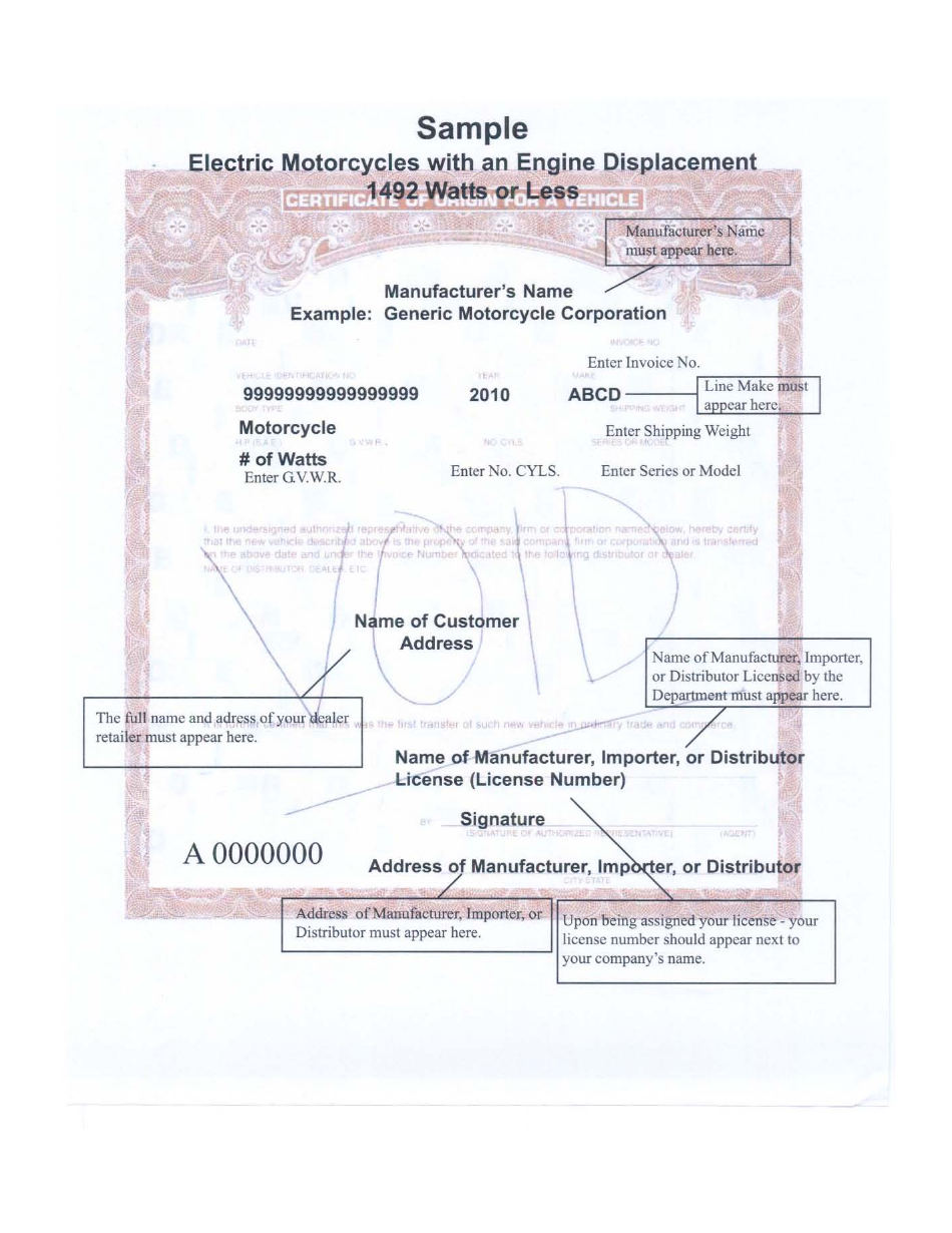 Form HSMV84256 Application for a License as a Motor Vehicle or Recreational Vehicle Manufacturer, Importer, or Distributor or a Mobile Home Manufacturer - Florida, Page 19