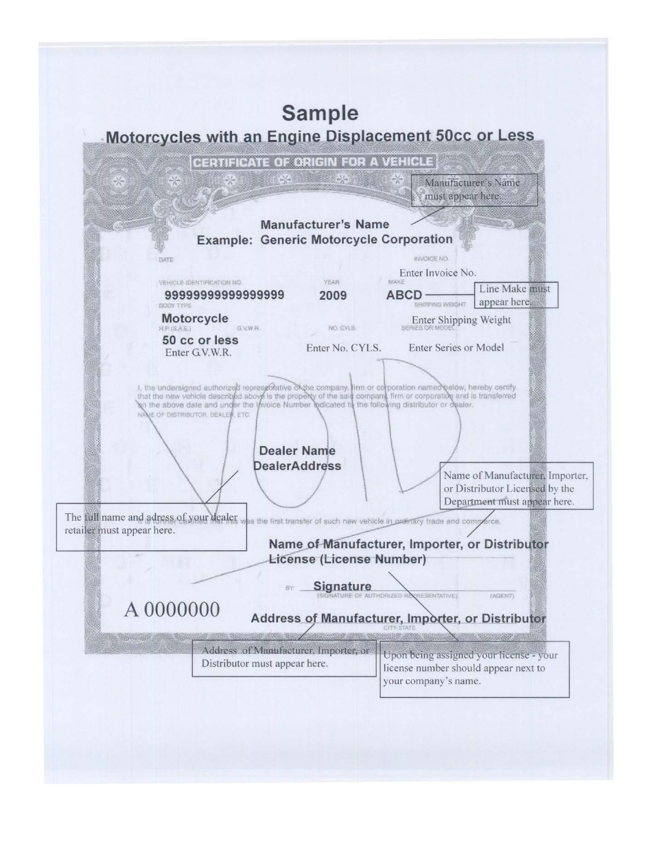 Form HSMV84256 Application for a License as a Motor Vehicle or Recreational Vehicle Manufacturer, Importer, or Distributor or a Mobile Home Manufacturer - Florida, Page 20
