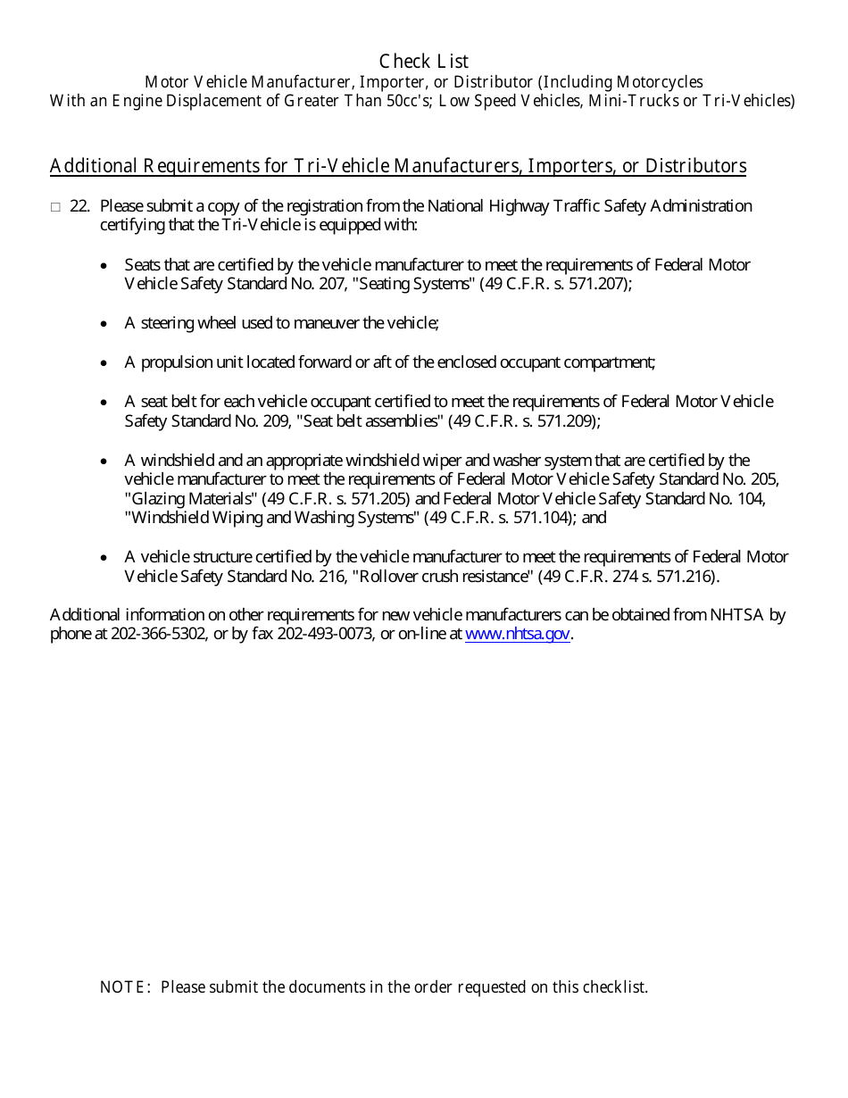 Form HSMV84256 Application for a License as a Motor Vehicle or Recreational Vehicle Manufacturer, Importer, or Distributor or a Mobile Home Manufacturer - Florida, Page 8