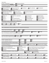 Form 3034E Skillsadvance Ontario Participant Registration - Ontario, Canada, Page 3
