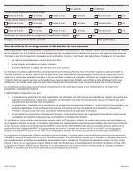 Forme 3034F Competences+ Ontario Inscription Du Participant - Ontario, Canada (French), Page 4