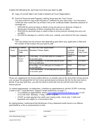 Application to Add Tow Truck(S) - New York City, Page 2