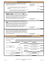 Form 201-R Charitable Gaming Permit Application (Renewal Applicant Only) - Virginia, Page 3