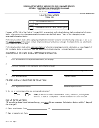 Document preview: Form OCRP-120 Solicitation Notice - Virginia