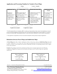Tentative Parcel or Subdivision Map Application Checklist - City of Petaluma, California, Page 4