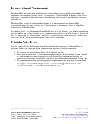 General Plan Amendment Application Checklist - City of Petaluma, California, Page 3