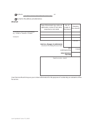 Form 118 Fax Cover Sheet - British Columbia, Canada, Page 2