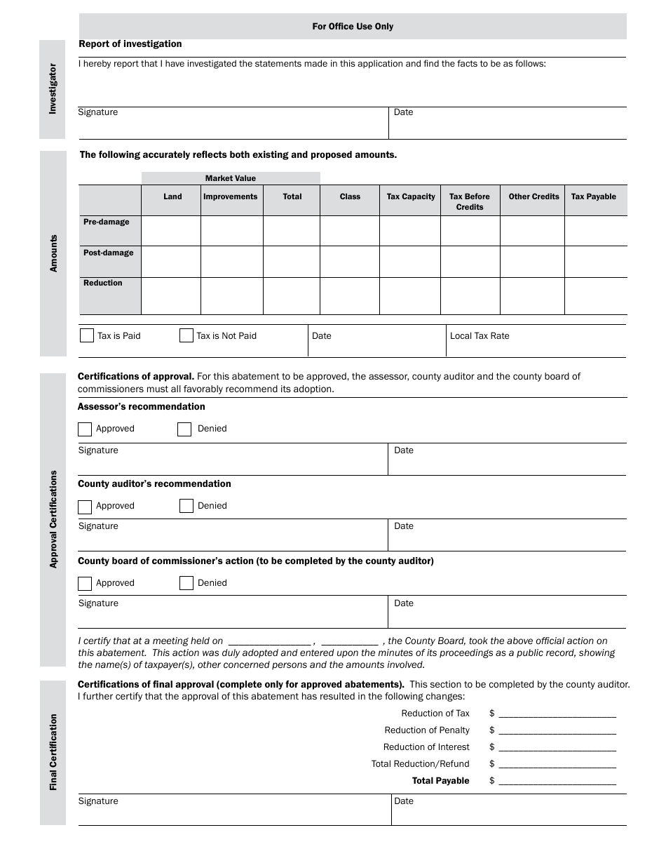 Form CR-LODA Application for Local Option Disaster Abatements and Credits - Minnesota, Page 2