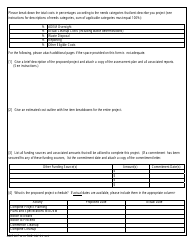 ADEM Form 542 Pre-application Form - Brownfield Cleanup State Revolving Fund (Bcsrf) Loan Program - Alabama, Page 2